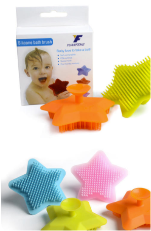 嬰兒矽膠洗澡刷